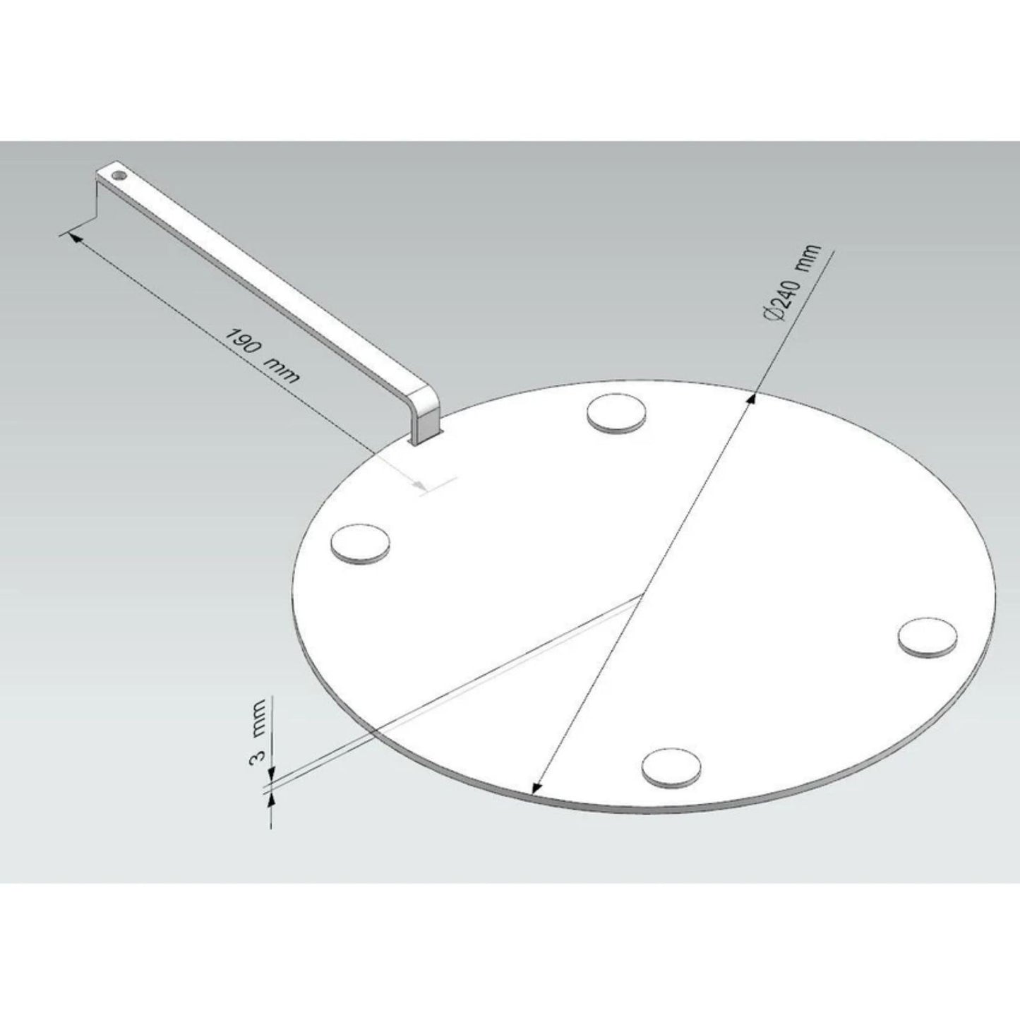 İndüksiyon Ocak Altlığı İndüksiyon Dönüştürücü 24 cm