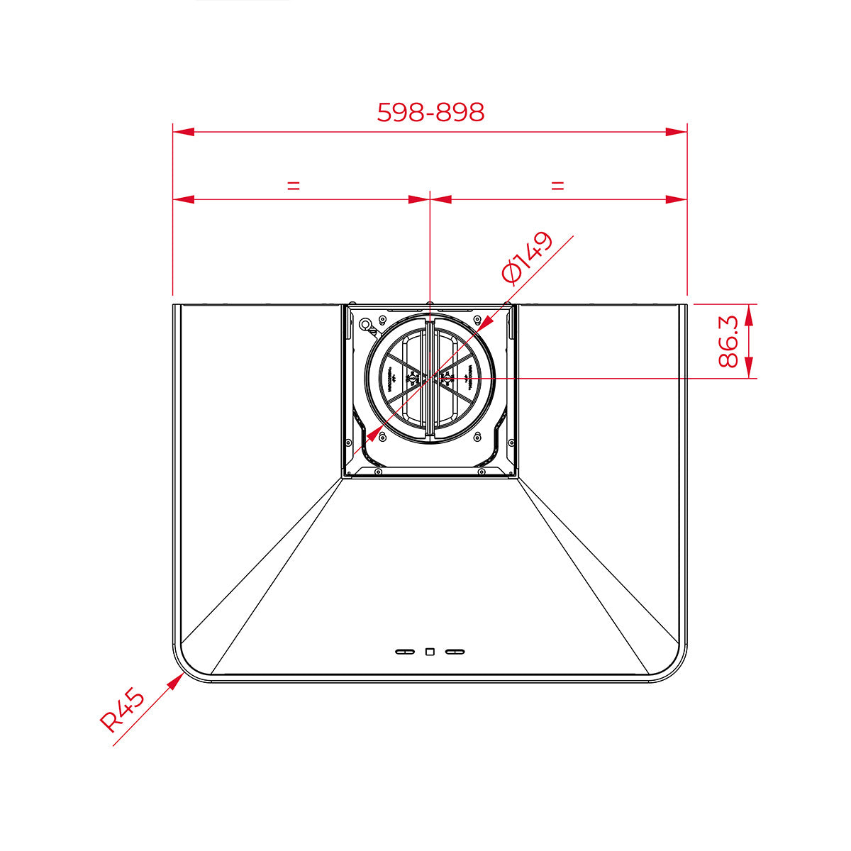 Teka DOS 90.2 AT Antrasit Country Serisi Duvar Tipi Davlumbaz 90 cm Antrasit Rustik Retro