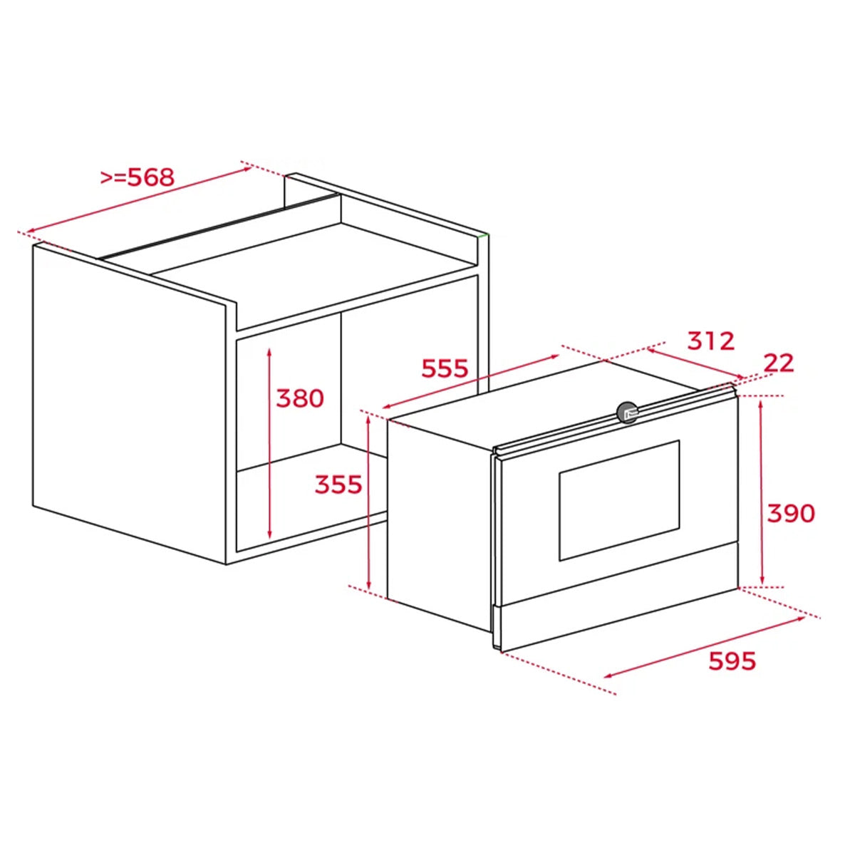 Teka Mwr 22 Bı At Rustik Antrasit Mikrodalga Ankastre Country Mikrodalga Fırın