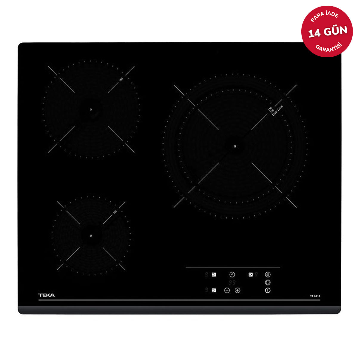 Teka TZ 6316 Ankastre Ocak Elektrikli Siyah Cam Vitroseramik 60 cm