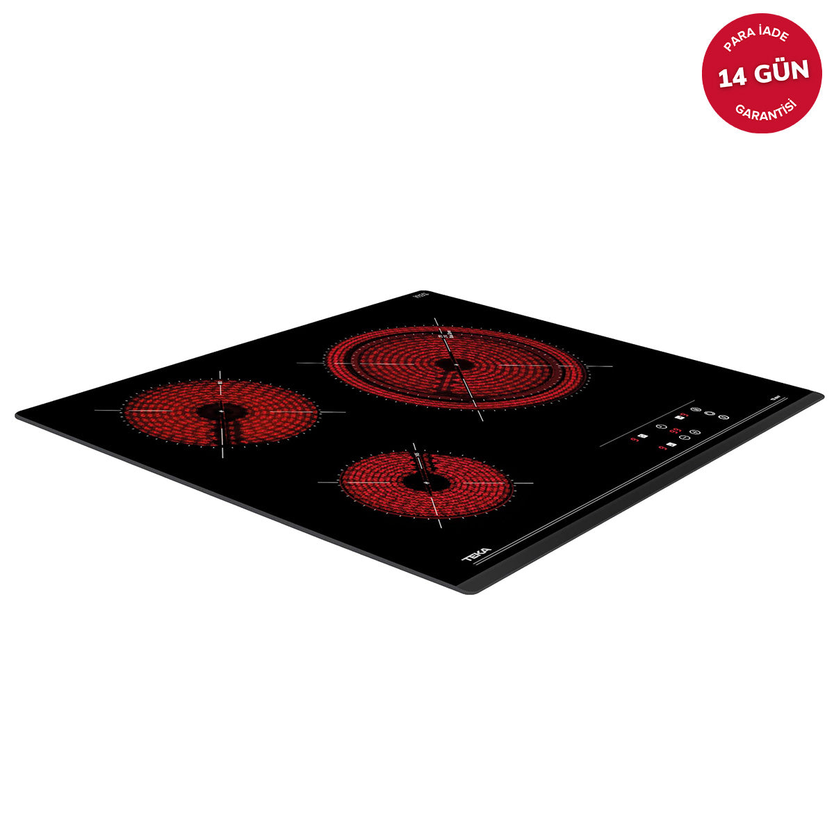 Teka TZ 6316 Ankastre Ocak Elektrikli Siyah Cam Vitroseramik 60 cm