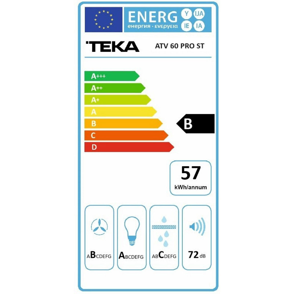 Teka Ankastre Set, HAK 625 ST Gri Ankastre Fırın, GBE 64002 KBC ST Gri Cam Ankastre Ocak, ATV 60 PRO ST Gri Davlumbaz