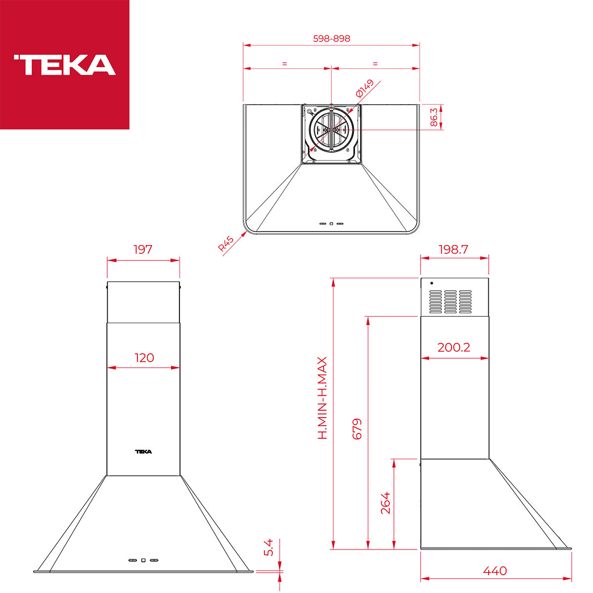 Teka Country Antrasit Rustik Ankastre Set (HAK 627 R AT-Dos 60.2 AT-GSC 64320 RBC AT-MWR 22 BI At)