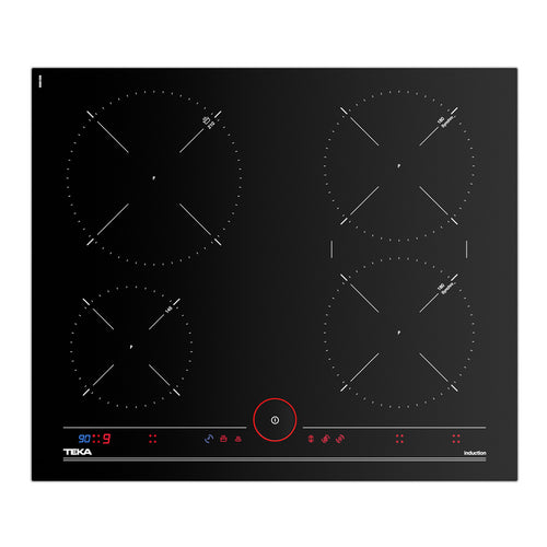 Teka iKnob IT 6450 İndüksiyonlu Cam Seramik 7400 W Ocak Siyah 60 cm