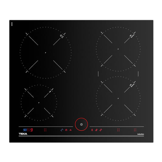 Teka iKnob IT 6450 İndüksiyonlu Cam Seramik 7400 W Ocak Siyah 60 cm