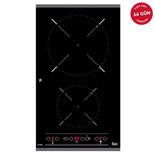 Teka IR 3200 İndüksiyon Ocak 2 Gözlü Siyah Cam Ocak 52x30 cm