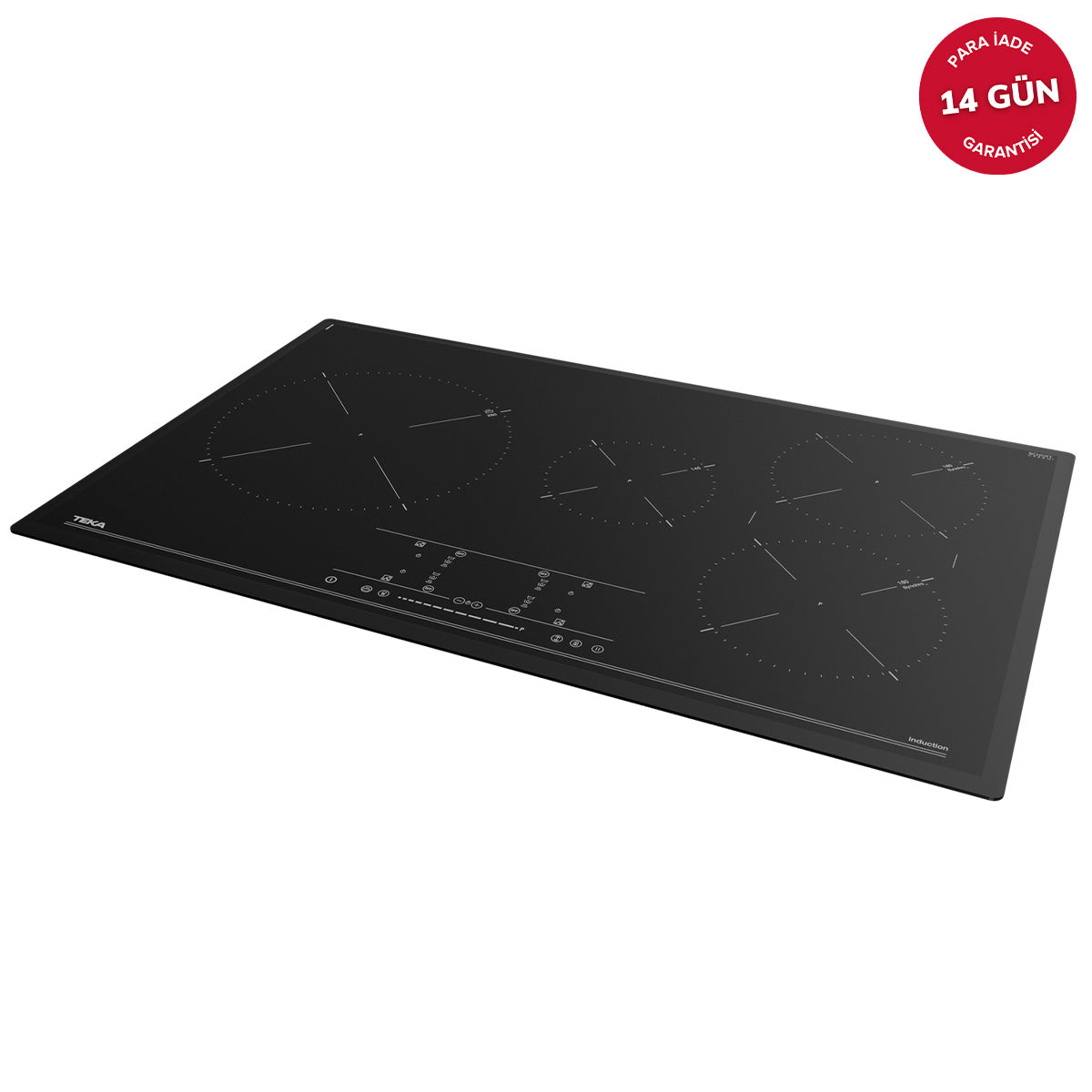 Teka IR 8430 5 Zone Siyah İndüksiyon Ocak Kumandalı Pro 80 cm