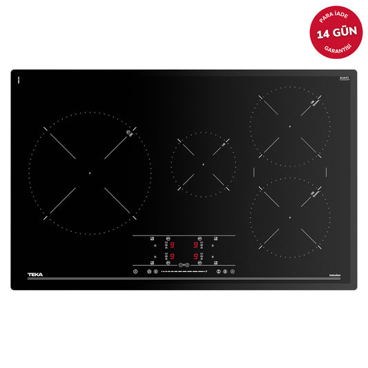 Teka IR 8430 5 Zone Siyah İndüksiyon Ocak Kumandalı Pro 80 cm