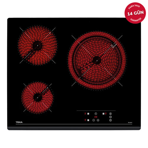 Teka TZ 6316 Ankastre Ocak Elektrikli Siyah Cam Vitroseramik 60 cm